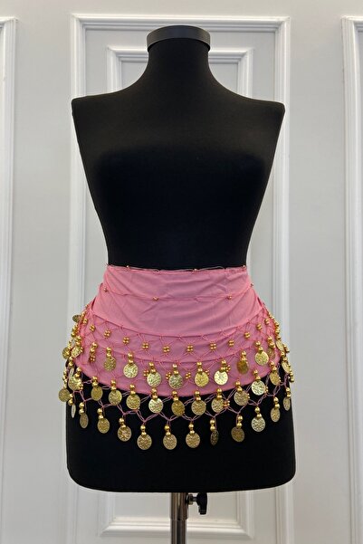 ZEYMERADE Pudra Şakira Oryantal Dansöz Dans Kemeri Pullu Zilli Kına Oyun Eğlence Nedime Düğün Shakira Kemer