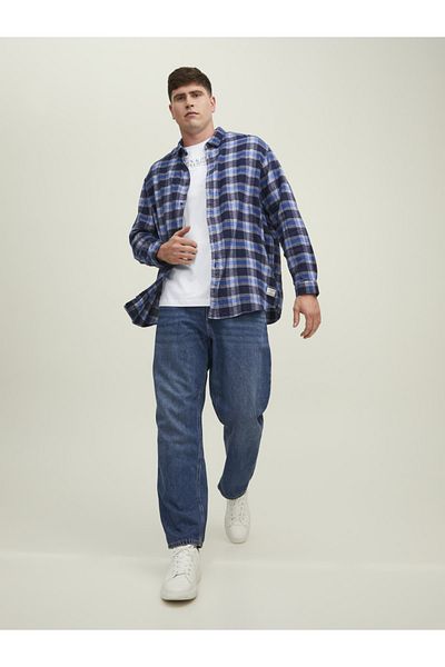 Jack & Jones Μπλουζάκι με στάμπα με λαιμόκοψη - μεγάλο μέγεθος