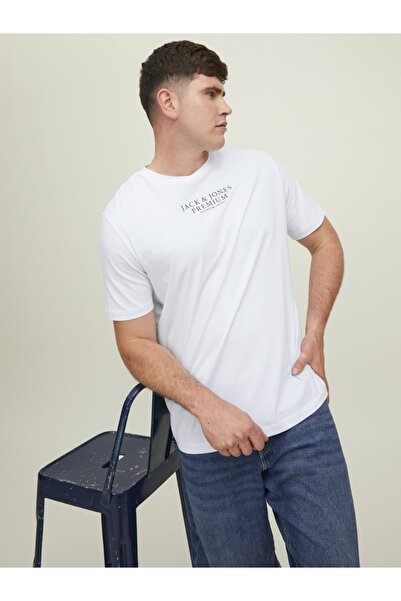 Jack & Jones Μπλουζάκι με στάμπα με λαιμόκοψη - μεγάλο μέγεθος