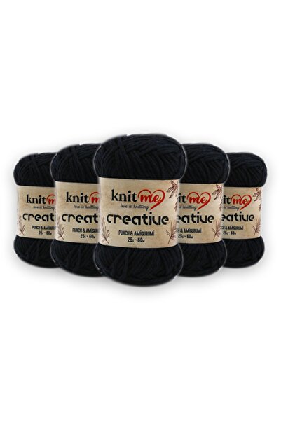 knitme كريتيف 25 جرام 5 عبوات 100% قطن أميجورومي خيط حياكة يدوي تاكا (1002)