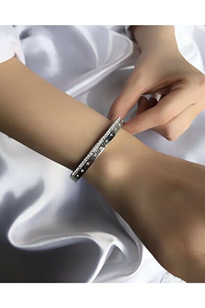 İSTLİV Roma Rakam Detay Silver Unisex Çelik