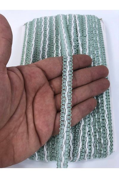 Hobigram Mint Green White Silver Glitter Water Stone Mortar Bandă decorativă – Bandă decorativă, Design elegant – Decorat