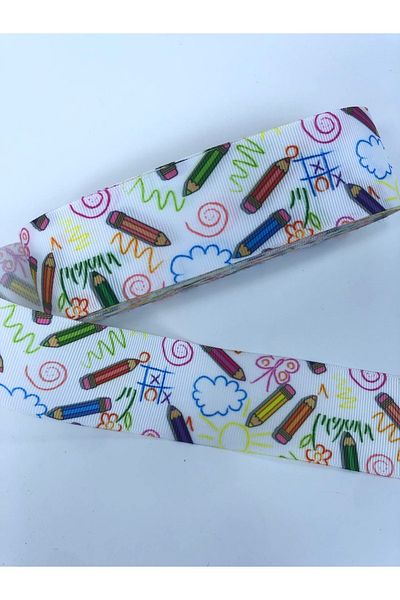 Hobigram Λευκό μοτίβο μολύβι με κορδέλα Grosgrain Η τιμή είναι για 1 μέτρο – Κορδέλα, κομψό σχέδιο, γυναικείο αξεσουάρ