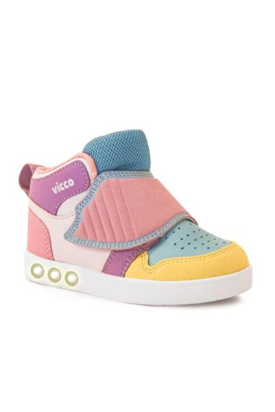 Vicco Ufo 313.p20k.100 Kız Çocuk Işıklı Spor Ayakkabı Sarı 26-30