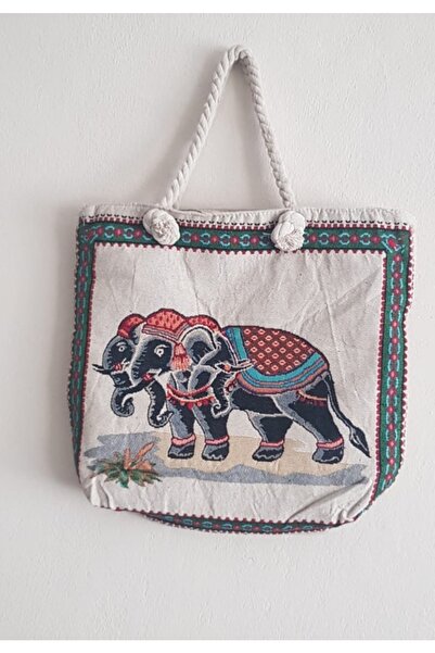 HAR-UM Ticaret Τσάντα ώμου και τσάντα παραλίας με σχέδιο ελέφαντα, με επένδυσ...