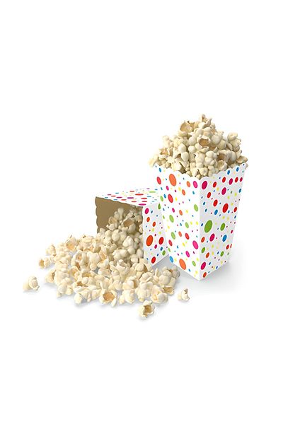 Mini Parti 8-Piece Polka Dot Corn Box - Carnival