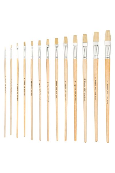 Bigpoint 258F Series - Natural Bristle Brush Flat Cut, No: 20 (1 Piece)
