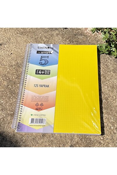 Uni Note 4 Kareli+ 1 Çizgili /spiralli /ayraçlı /a4 Defter