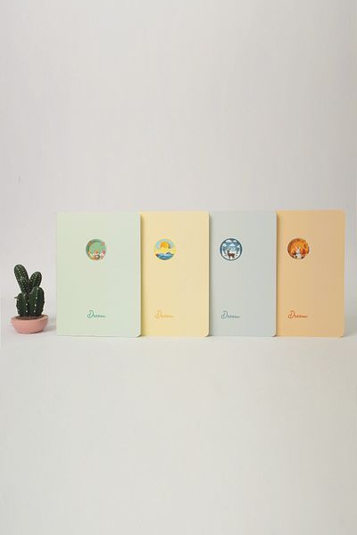 paperlab A5 Dream 4-pack Notebook Unlined