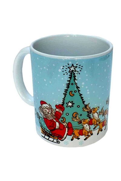 Myros New Year's Themed Ceramic Custom Printed Mug 80x95 Mm Number 2 Design