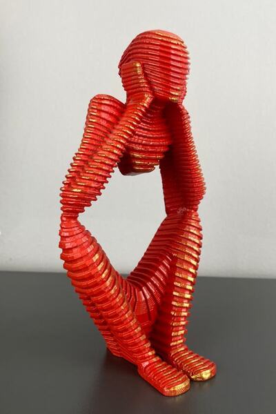 Dekora Thinker Temalı Tif Obje