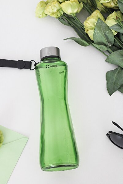 Qmatara Clear Green Glass Flask Premium 750Cc