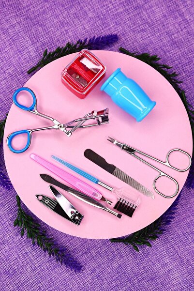 IMAN OF NOBLE 9 Parça Kutulu Kişisel Bakım Seti Mavi