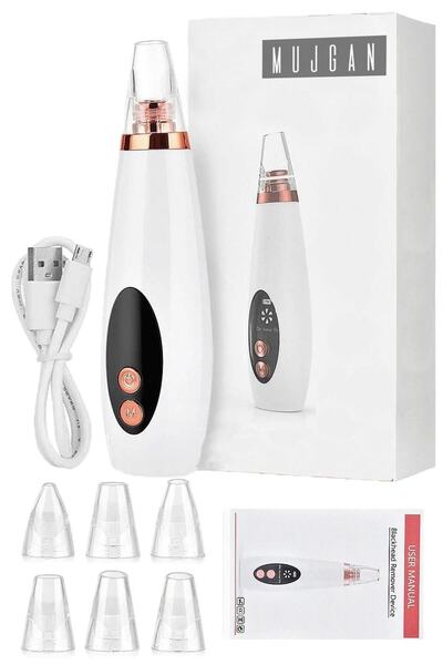 MUJGAN Dijital Göstergeli 6 Başlıklı Cilt Temizleme Cihazı