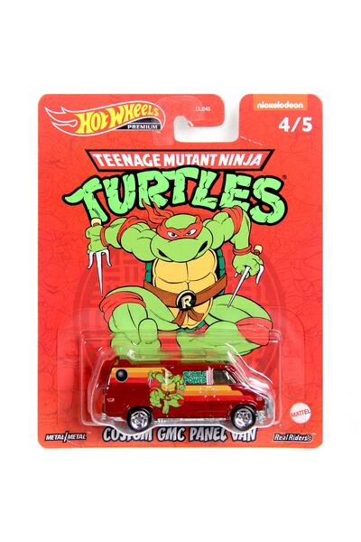 mattel Hot Wheels Ninja Turtles Premium Arabalar Custom Gmc Panel Van