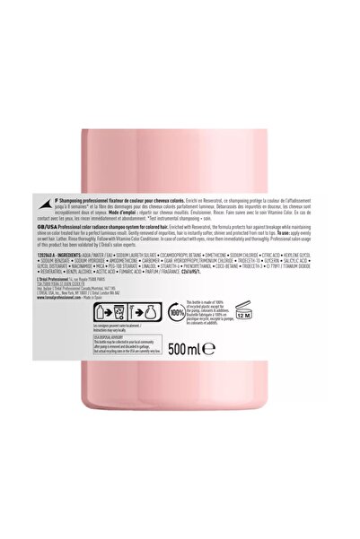 L'oreal Professionnel Serie Expert Vitamino Color Boyalı Saçlar Için Renk Koruyucu Shampoo 500 Ml
