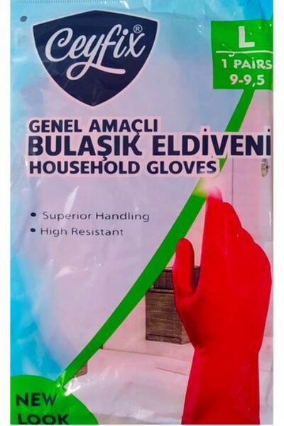 Ceyfix Genel Amaçlı Bulaşık Eldiveni L Beden