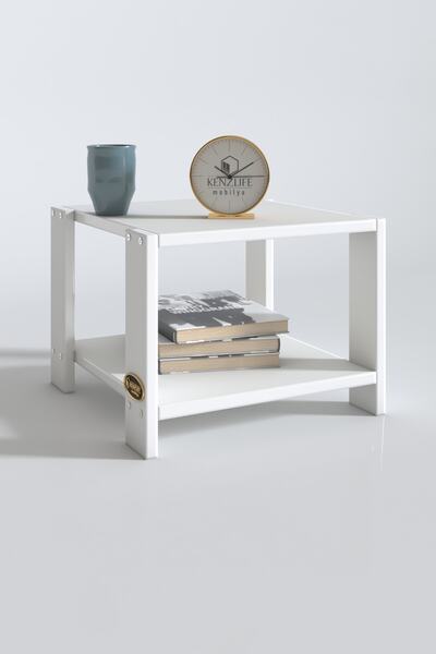 Kenzlife Orta Salon Sehpası Cakarta Byz 39*39*39 Yemek Sofra Bilgisayar (M)