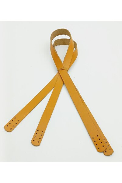 angel çanta aksesuar Гірчичний колір, натуральна шкіра, 80x2 см, подвійна ручка