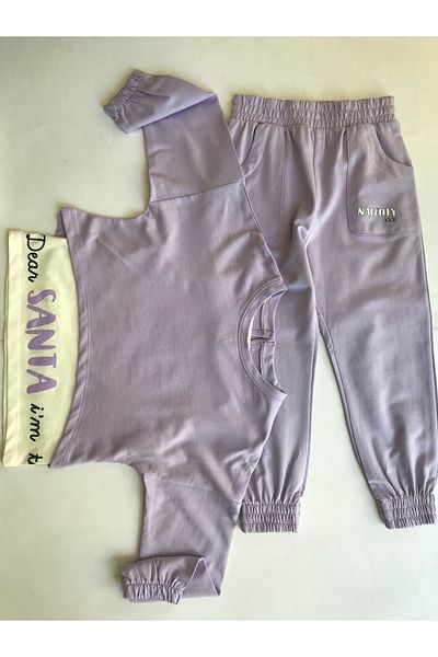 Çikoby Girl's Dear Santa Tracksuit Set