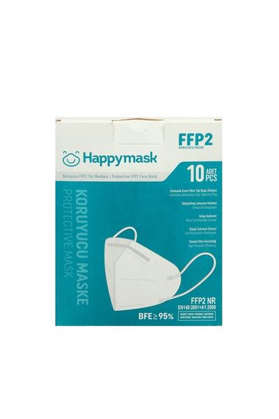 Genel Markalar Yetişkin Pembe Renkli N95 Maske 10'lu Kutu