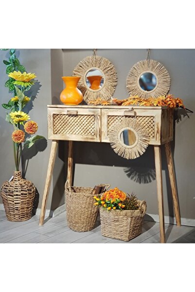 Le Atölye Naturel Ahşap Çekmeceli Dresuar