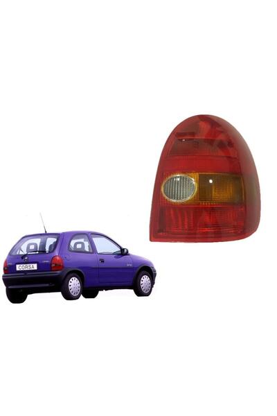 Genel Markalar Uyumlu Opel Corsa B Kasa Sağ Arka Stop Lambası Tek Kapı 1993--...