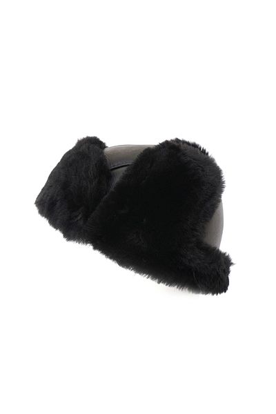 Mumcu's Leather Ushanka Leather Furry Unisex Pilot Hat