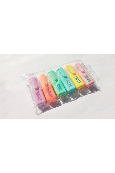 gaman Mini Capsule 6 Pieces Highlighter 6 Colors