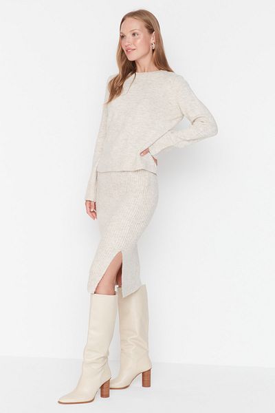 Trendyol Collection Soft Textured Stone Knitwear Set - Twoaw23Au00217