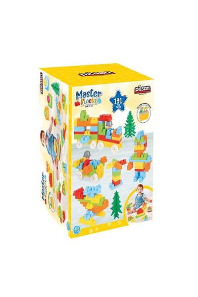 PİLSAN Master Blocks with Pilsan Accessories 03 572 (194 Pcs)