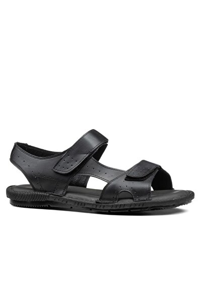 Allyup Imershoes Γνήσιο Δέρμα Μαύρο - Tan Ανδρικά Σανδάλια Παπούτσια 108