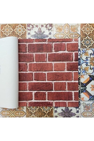 Golden 3 Boyutlu Taş Tuğla Desenli Duvar Kağıdı 5m²