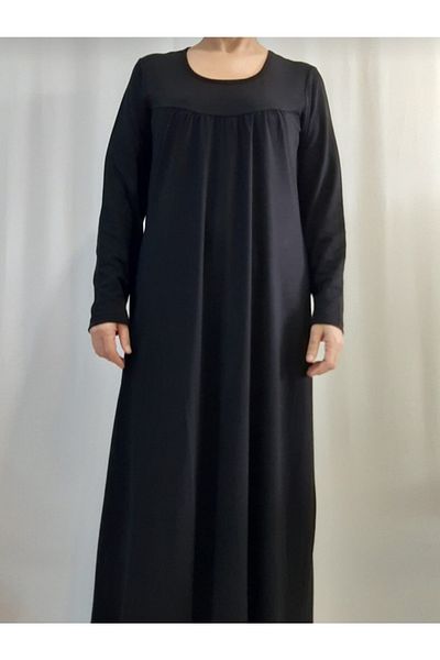 Mertcan Butik Μπουζούμι φόρεμα βισκόζης με κομμένο μπροστινό μέρος από ρόμπα