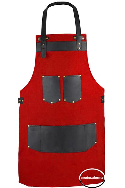 medusaforma Hanging Kitchen Apron Master Chef Cafe Restaurant Chef Waiter Bartender Cook Hairdresser Painter Barista Apron