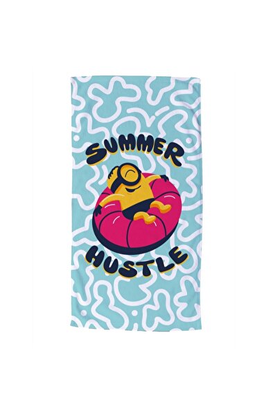 Lisanslı Minions Summer Plaj Havlusu