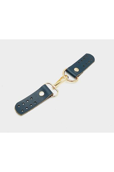 angel çanta aksesuar Γνήσιο δέρμα με γάντζο Böce (κλειδαριά) Navy Blue Light Gold Metal