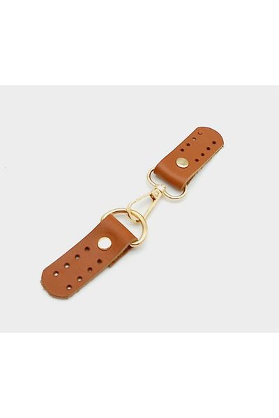angel çanta aksesuar Real Leather Hooked Beetle (lock) Tan Light Gold Metal