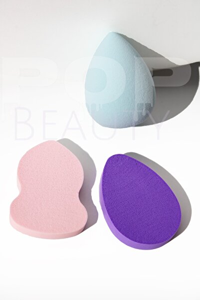 POP Beauty Makyaj Süngeri Seti, Buz Mavisi