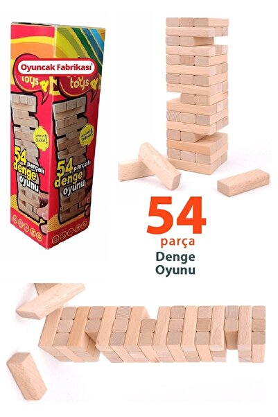 Miajima Ahşap Denge Oyunu 54 Parça Süper Kalite