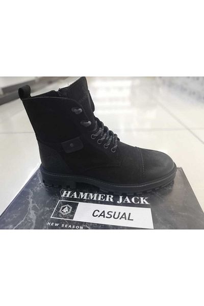 Hammer Jack 211 930 - Malum ανδρικές μπότες Black Nubuck 211-930 Ανδρικές μπότες