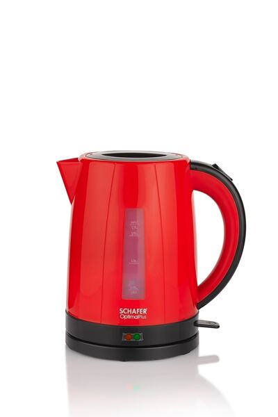 Schafer Optimal Plus Çay Makinesi Çaycı - Kırmızı Cam Demlik Çaycım Tiryaki