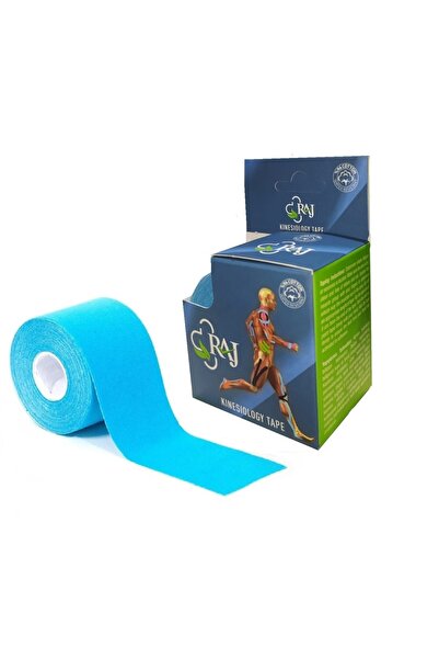 RAJ Tape Mavi Renk Kinesio Bandı 5 Metre X 5 Cm