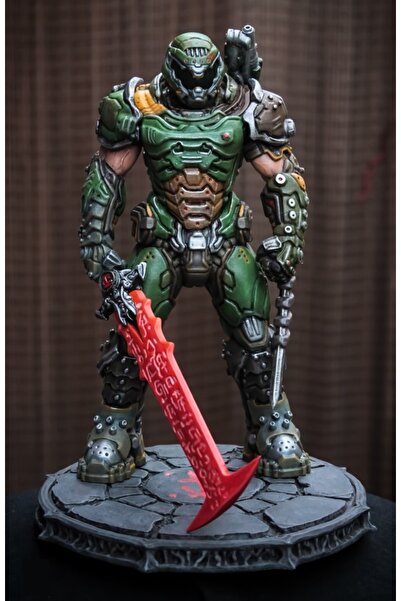 TuransoyCraft Doom Guy Eternal Boyalı Figür 26 Cm (DEV BOY)