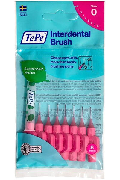 TePe Arayüz Fırçası 0.4 mm Pembe 8'li Paket
