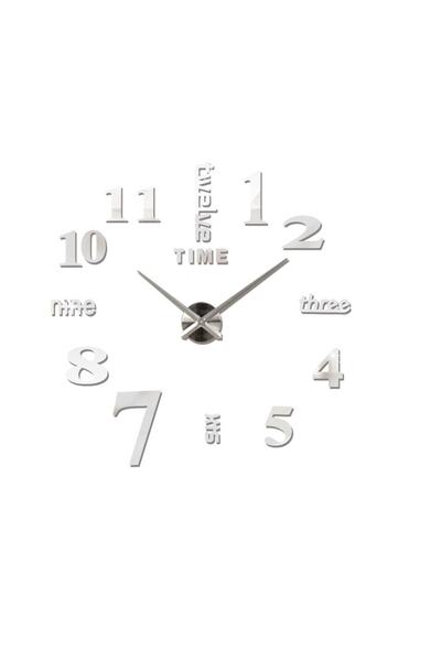 MİNAY HOME 3d Duvar Saati Modern Rakamlar Büyük Boy