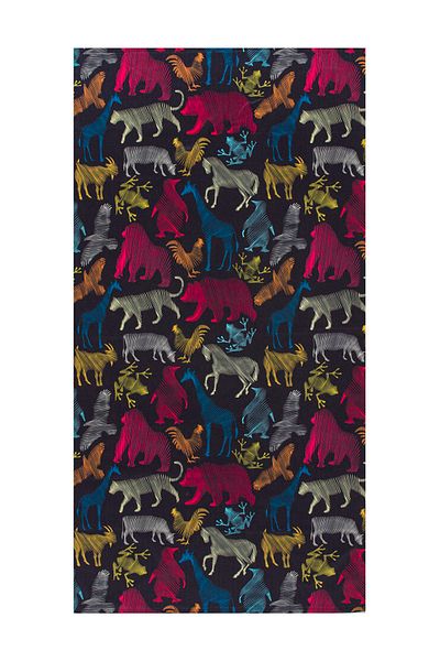 FARM ANİMALS Πετσέτα θαλάσσης Unisex με στάμπα All Animals