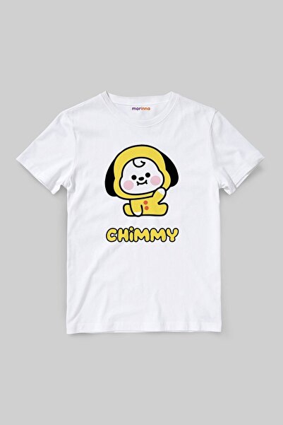 Morinna İm Bts Bt21 Chimmy Jimin Baskılı Unisex Tişört T-shirt Mr-03