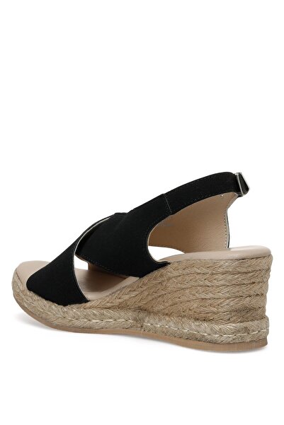 İnci Erman.s.z 2fx Black Women's Wedge Heel Sandals