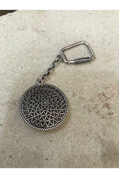 Redstone Store Sade Model 925 Ayar Gümüş Telkari Anahtarlık